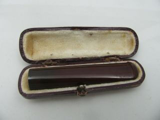 Vintage Antique Cherry Amber Faturan Bakelite Cigarette Holder Case