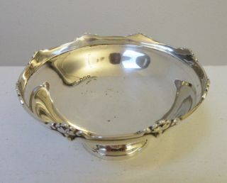 Vintage Footed Solid Silver Nut Bowl Pin Dish Walker & Hall 64317 2