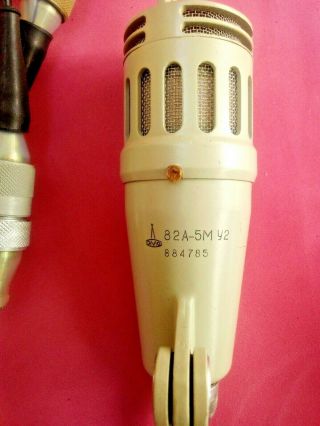 USSR rare Lomo 82A - 5M U2 Vintage Soviet Microphone 4