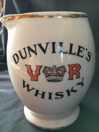 Dunvilles Whiskey Water Jug Belfast,  Pub,  Advertising,  Ireland,  Vintage. 8