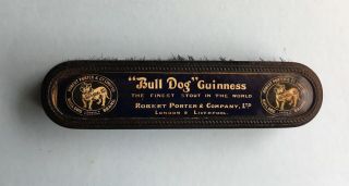 Guinness Bulldog,  Robert Porter Clothes Brush 1910,  Rare,  Vintage.