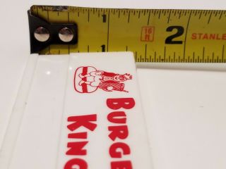 Vintage 1960s Burger King Employee Name Tag Badge Pin Old King Mascot Logo Food 5
