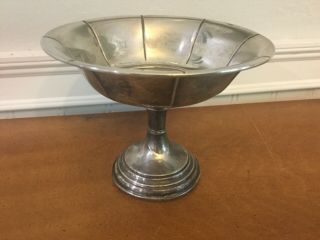 Antique Sterling Silver Compote Weighted Scrap 5.  8 Oz