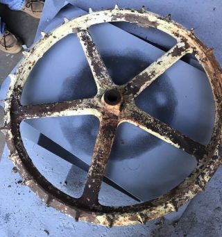 Vintage Farm Equipment Planter Wheel Gear 18 " Diameter