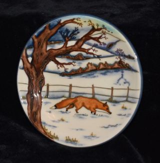 Rare Moorcroft Woodside Farm Pin Dish - 4.  75 " D - 1999 - Mib