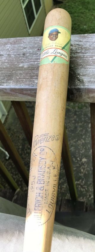 Vintage Jackie Robinson Little League Bat - Louisville Slugger - 1950’s Baseball - 31” 10