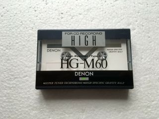 Denon Hg - M 60 Vintage Audio Cassette Blank Tape Made In Japan Type Iv