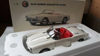 Alfa Romeo Giulietta Spider Autoart,  Rare 1:18