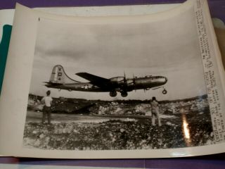 Wwii Ap Wire Photo B - 29 Superfortress Saipan 11/23/44 For 1st Tokyo Raid Dsp611