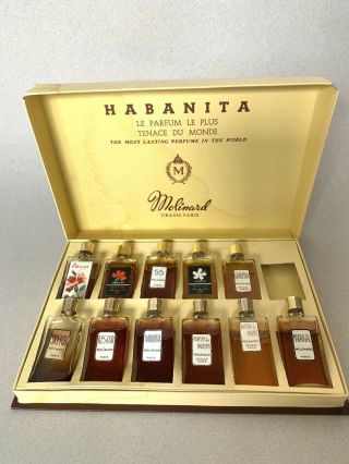 Rare Vintage Molinard 11 Mini Perfume Set Parfums De Luxe Paris