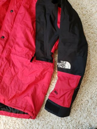 The North Face Gore - Tex Jacket Men L Red Vintage 90 ' s mountain Waterproof Retro 2