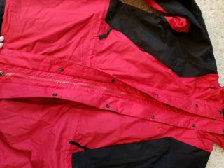 The North Face Gore - Tex Jacket Men L Red Vintage 90 ' s mountain Waterproof Retro 5