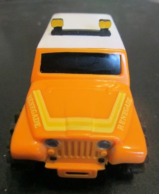Vintage 1980 ' s Schaper Stomper 4x4 Orange/White Jeep Renegade 4WD Motor Runs 2
