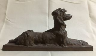Vintage Meissen Afghan Hound Dog Böttger Ware Steinzeug German Etha Richter