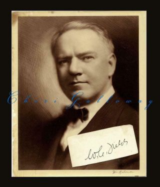 Vintage Rare W C Fields Photograph William Mortensen Signed Autographed Photo
