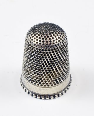 Charles Horner Victorian Hallmarked Silver Thimble Chester 1893