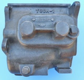 Vintage T90a - 1 Transmission Case Dated 8 - 7 - 50 4 Cyl.  Jeeps 1946 - 1962