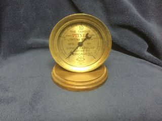 Steampunk,  Vintage Pressure Gauge For Pitney Gasoline Lighting Co. ,  Chicago,  Il