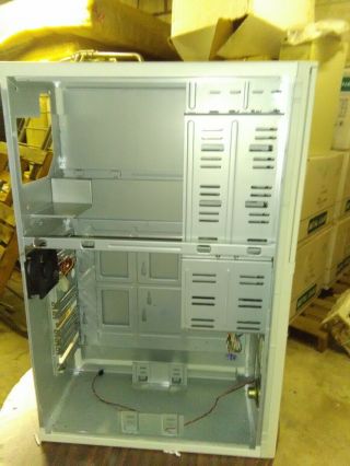 Full AT Tower Server Computer Case w/ Door & Wheels Build Vintage PC 386 486 107 5