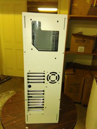 Full AT Tower Server Computer Case w/ Door & Wheels Build Vintage PC 386 486 107 6