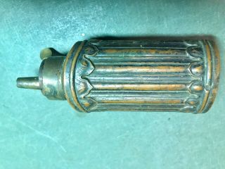 Really Antique Small Ribbed Powder Flask