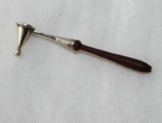 Vtg Dollhouse Miniature Sterling Silver 18thC Candle Snuffer Artisan Simms IGMA 4