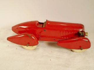 Vintage Wyandotte Red Race Car Press Steel 8 ½”