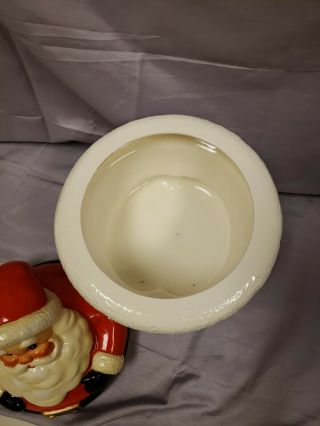 VINTAGE Fitz and Floyd Santa Claus Cookie Jar Christmas 3