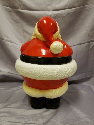 VINTAGE Fitz and Floyd Santa Claus Cookie Jar Christmas 5
