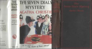 Agatha Christie The Seven Dials Mystery - Rare Uk 1st 1929 Dj