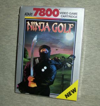 Vintage Atari 7800 Ninja Golf Video Game