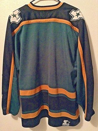 DALLAS STARS RARE Vintage Starter Third Alternate Men ' s XL Hockey Jersey 3