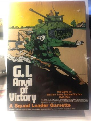 Vintage G.  I.  Anvil Of Victory Avalon Hill Board Game - In Plastic Rare
