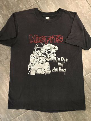 Misfits Vintage 80’s Die Die My Darling,  Danzig Adult T - Shirt,  Samhain,  Plan9