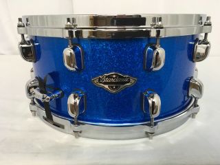 Tama Starclassic Birch/bubinga 14 " X 6.  5 " Snare Drum/vintage Blue Sparkle/new