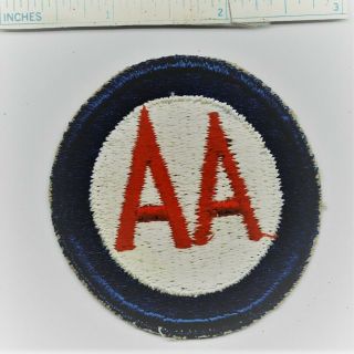 Ww2 Patch - Anti - Aircraft Command Aa - Wwii Shoulder Military Us Army