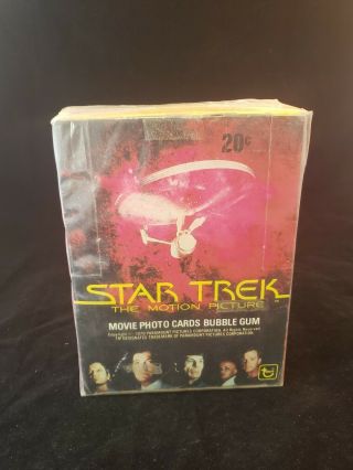 1979 Star Trek The Motion Picture Wax Box 36 Packs Vintage Rare