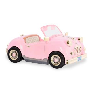 Our Generation In The Driver Seat Retro Cruiser - Pink Convertible For 18 " Dolls