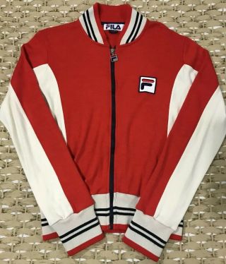 Vtg Fila Bjorn Borg Settanta Mk1 Tennis Jacket Limited /500 Italy Sz Medium