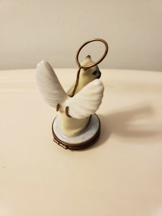 Vintage Limoges Miniature Angel Cat W/ Halo 2