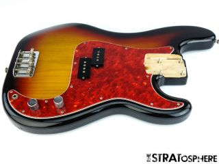 Loaded Fender Vintage 62 Ri P Bass Body Pb62 Guitar Parts 1962 Reissue Sunburst