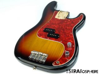 LOADED Fender Vintage 62 RI P BASS BODY PB62 Guitar Parts 1962 Reissue Sunburst 2