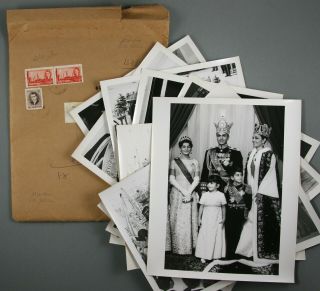 10 Vintage Photographs Coronation Shah Of Iran (persia) And Farah Diba,  1967