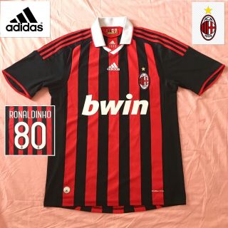 Ac Milan Football Shirt Ronaldinho (m) Vintage Rossoneri Adidas Jersey