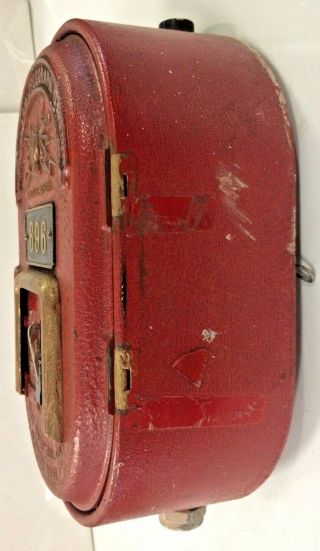 RARE Oval Gamewell Fire Alarm Telegraph Station 696 2