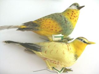 26 Vintage Assorted Spun Cotton Wire Feet Craft Birds (Lee Wards - Dexters) 7