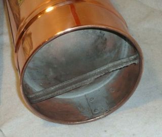 VINTAGE ANTIQUE COPPER FIRE EXTINGUISHER CHILDS UTICA NY 7