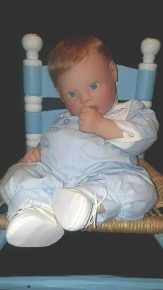 Lee Middleton Blonde Baby Boy Doll Realistic 1994 19 "