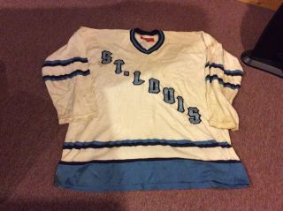 Vintage 1970’s Saint Louis University Billikens Rawlings Durene Hockey Jersey 46