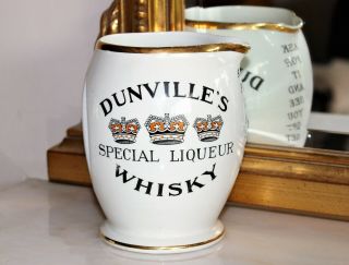 Vintage Dunvilles Belfast Irish Whiskey Pub Bar Advertising Pitcher Jug Ireland 2